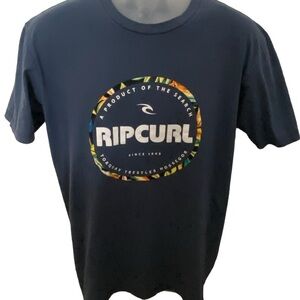 RIP CURL Surf “A Product of the Search” Tee Shirt Men L Large